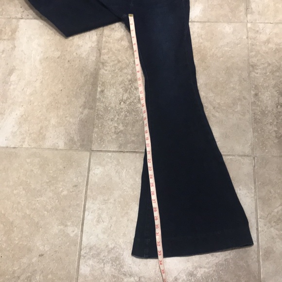 Kancan denim bell bottoms size 7, button flys - Picture 6 of 9